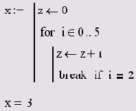 �������� break ������ ����� while